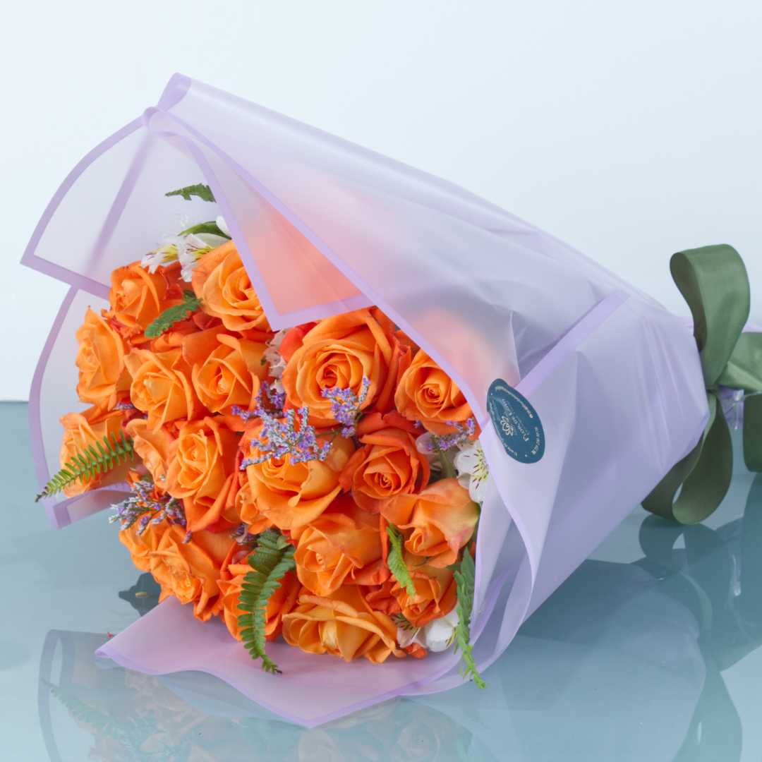 Bouquet "Constance" de rosas confident