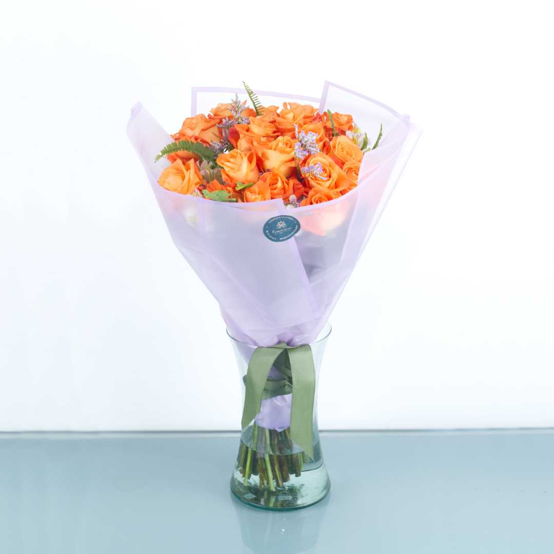 Bouquet "Constance" de rosas confident