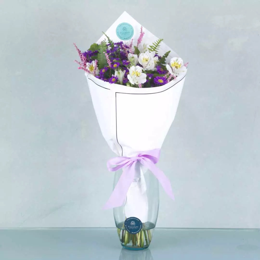 Bouquet "Natalie" de aster morado