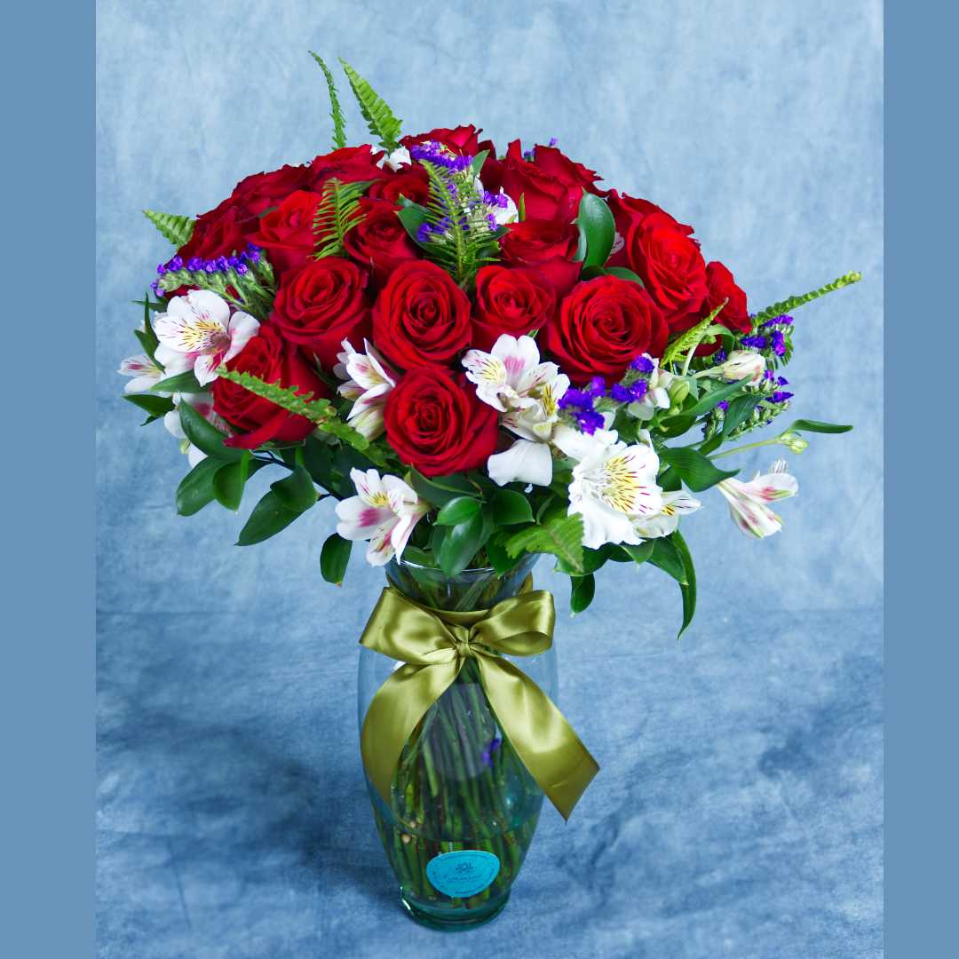 Bouquet "Juliette" de rosas rojas