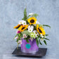 Caja con girasoles mini "Vincent"