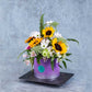Caja con girasoles mini "Vincent"