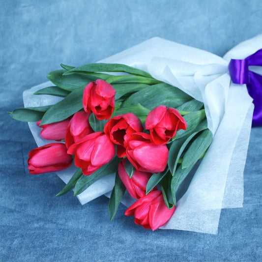 Bouquet "Karla" de 10 tulipanes